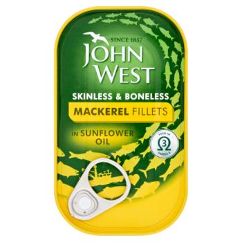 J/W Mackerel Fillets in Sunflower Oil