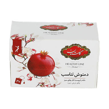 Golestan herbal mixed tea with pomegranate flavor 20 pieces