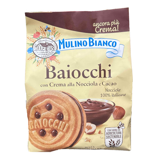 Mulino bianco baiocchi biscuits with hazelnut & cocoa 260g