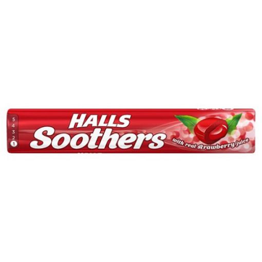 Halls Soothers Strawberry Flavour 45g