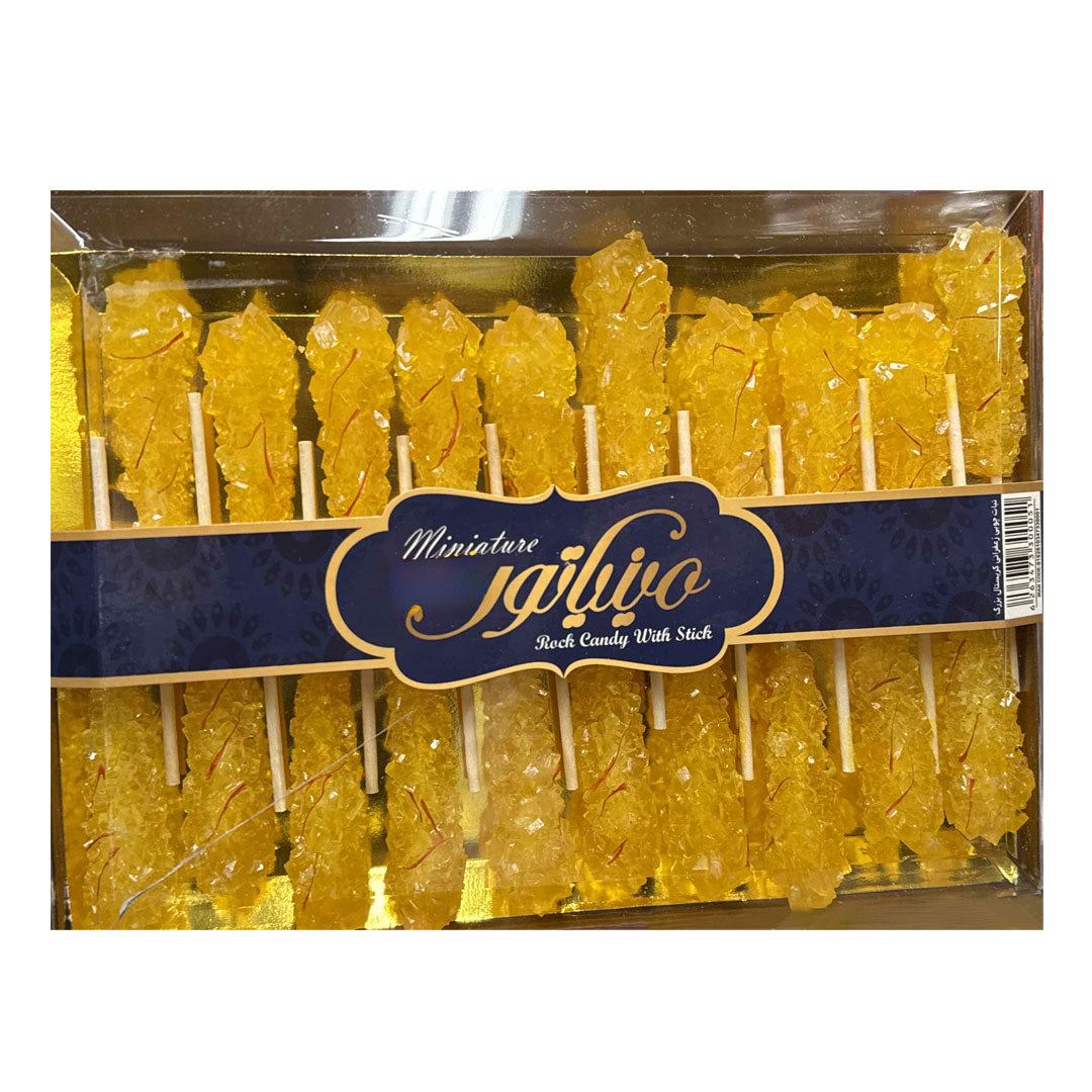 Miniature saffron rock candy with stick 500g