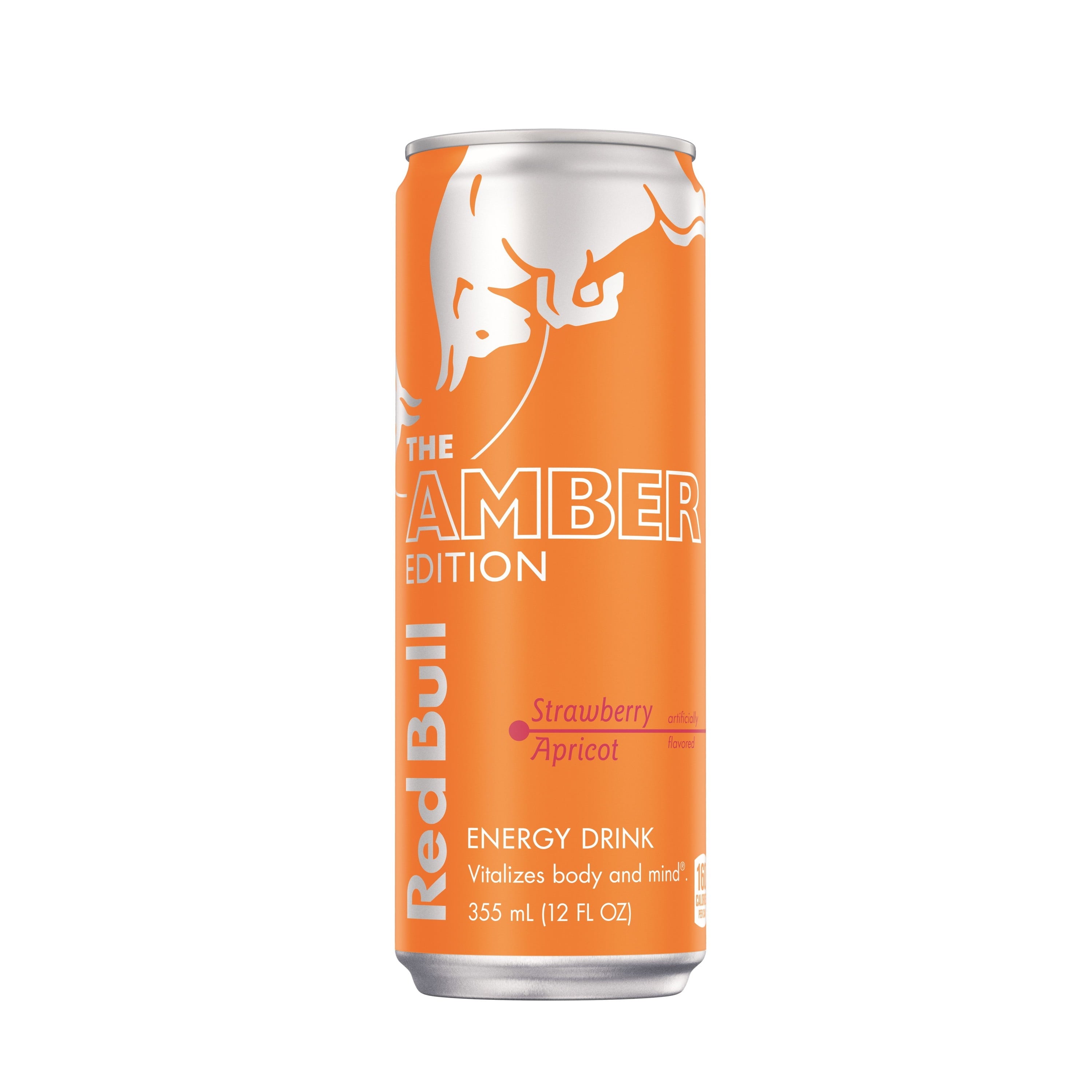 Red Bull energy drink with apricot and strawberry flavor, volume 250 ml