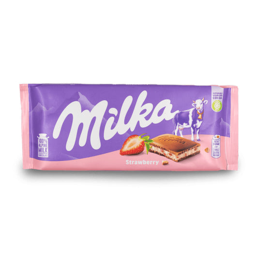 ميلكا - شوكولاتة بالفراولة 100 جرام