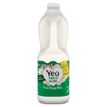 Yeo Valley Organik Yarı Yağlı Serbest Gezinen Süt 2L