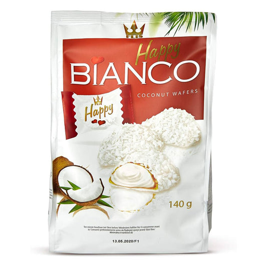 Happy Bianco Coconut Wafer 140gr