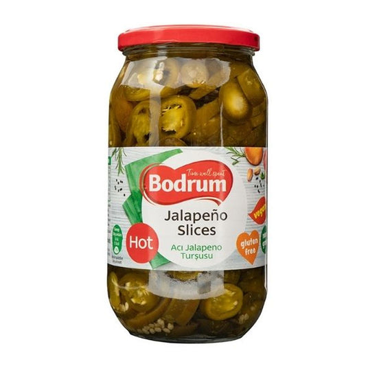 Bodrum jalapeno dilimleri sıcak 940g