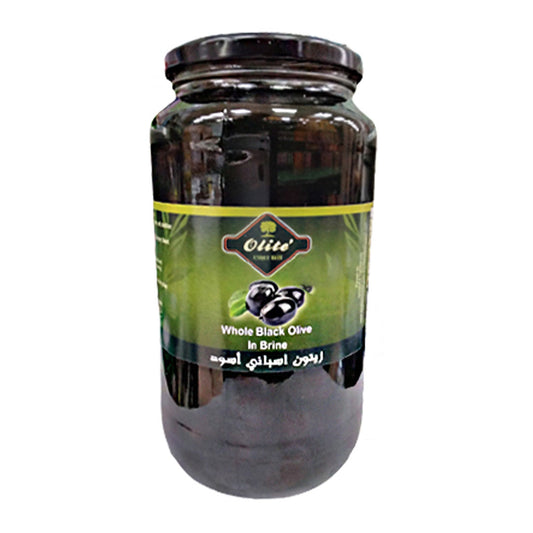 Olite Bütün siyah zeytin salamura 935g