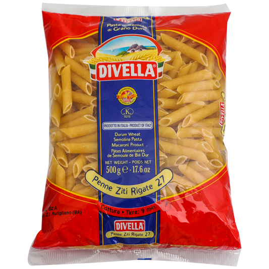 Divella Penne Ziti Rigate Makarna 500 gr