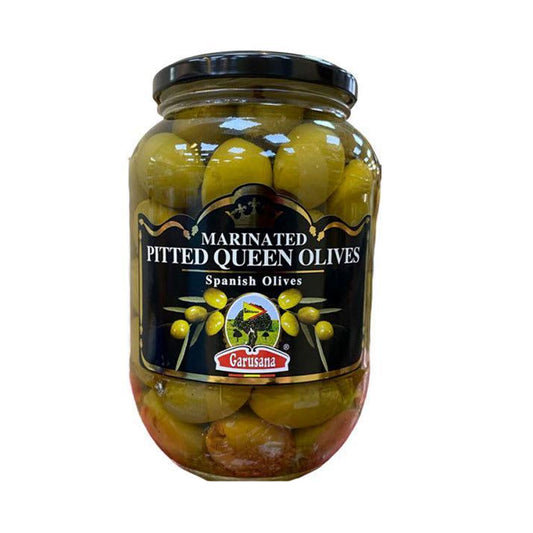 Garusana marinated pitted queen olives 835g