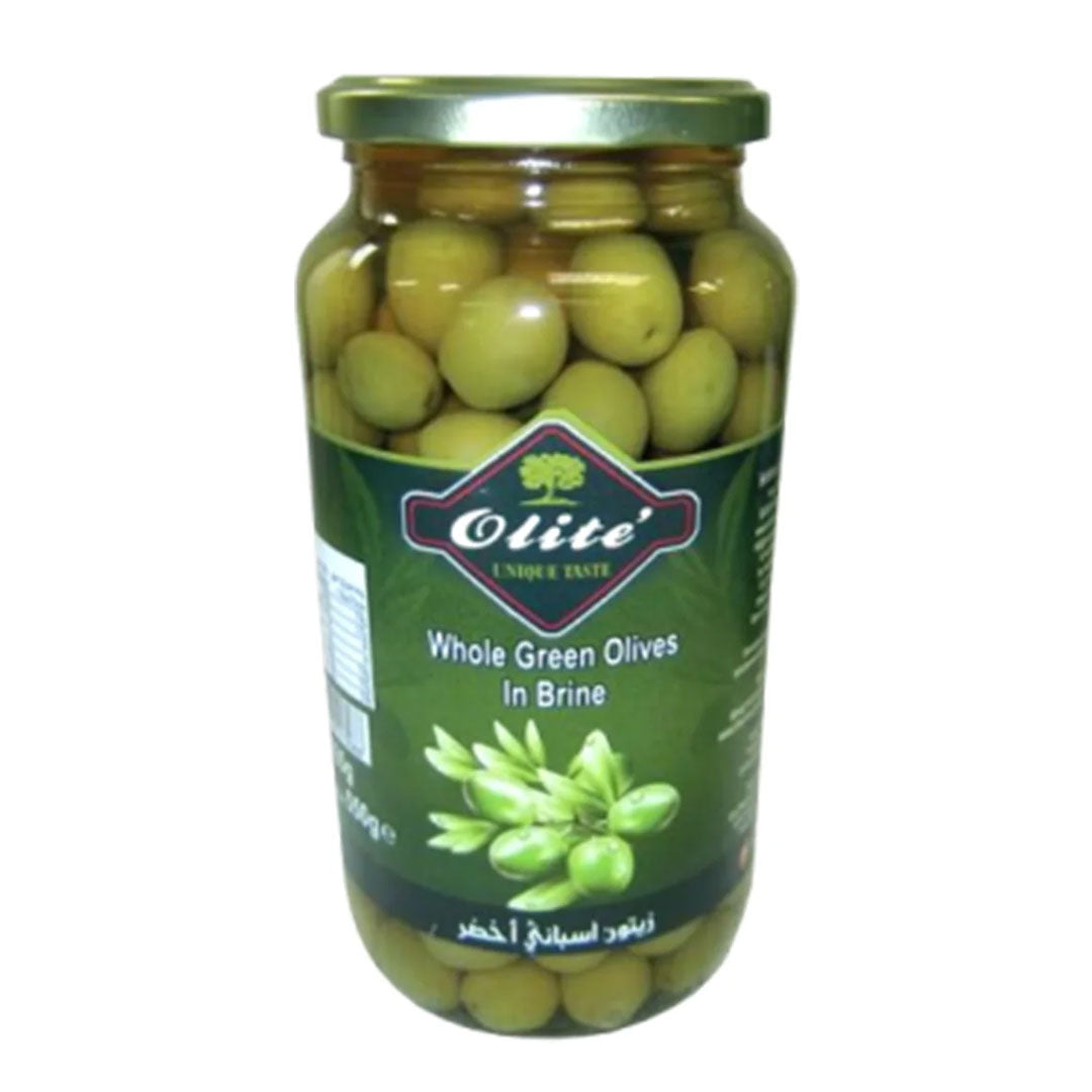 Olite whole green olives in brine 935g