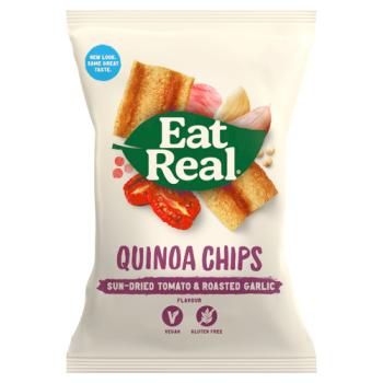 Eat Real Quinoa Chips Sun-Dried Tomato & Roasted Garlic Flavour 80g