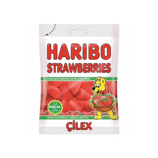 Haribo strawberry pastille 80 gr