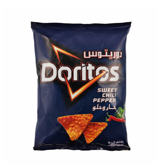 Acı biber aromalı Doritos buğday soya cipsi, ağırlık 56 gram