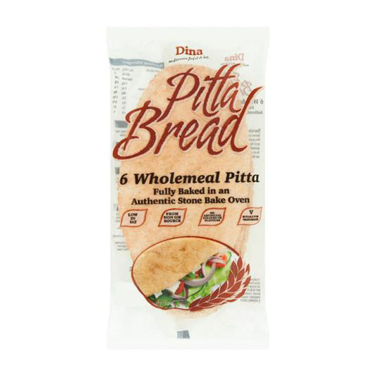 Dina 6 Wholemeal Pitta Bread
