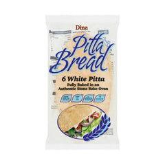 Dina Pitta Bread 6 White Pitta 440g