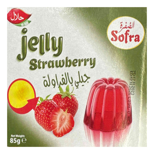 sofra jelly strawberry powder 85g