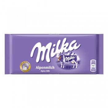 Milka Chocolate Alpine Milk 100G