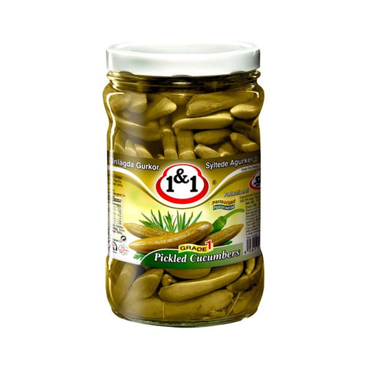 1&1 Pickled Baby Cucumber 660 gr