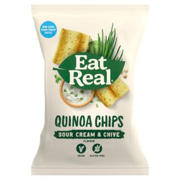 Eat Real Quinoa Chips Sour Cream & Chives Flavour 80g