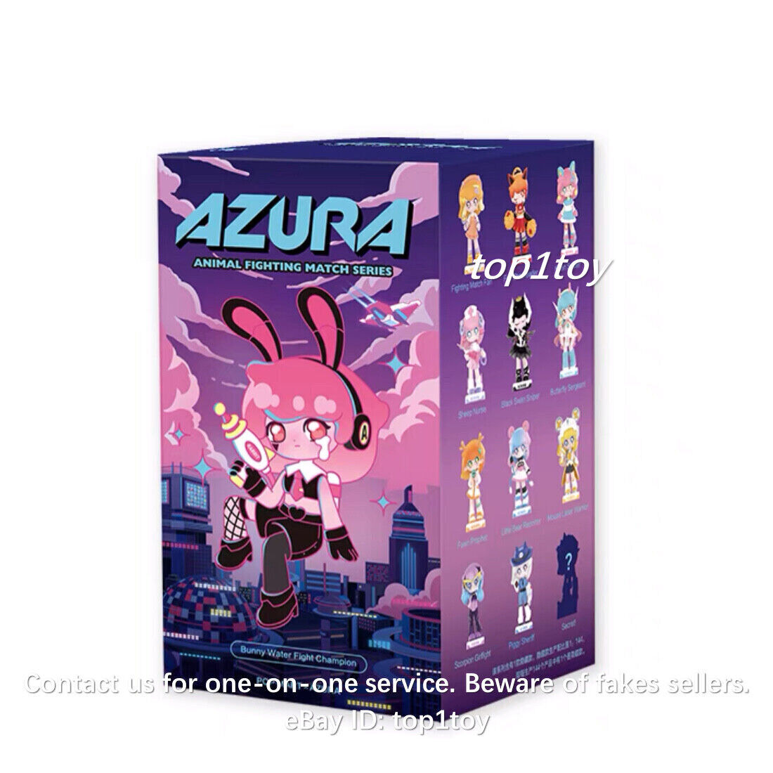 POP MART x AZURA Animal Fighting Match Sheep Nurse مینی فیگور طراح اسباب بازی هدیه