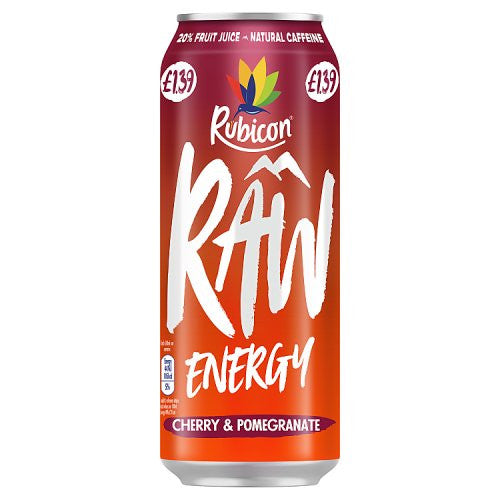 Rubicon Raw Energy Cherry & Pomegranate Pm 500ml