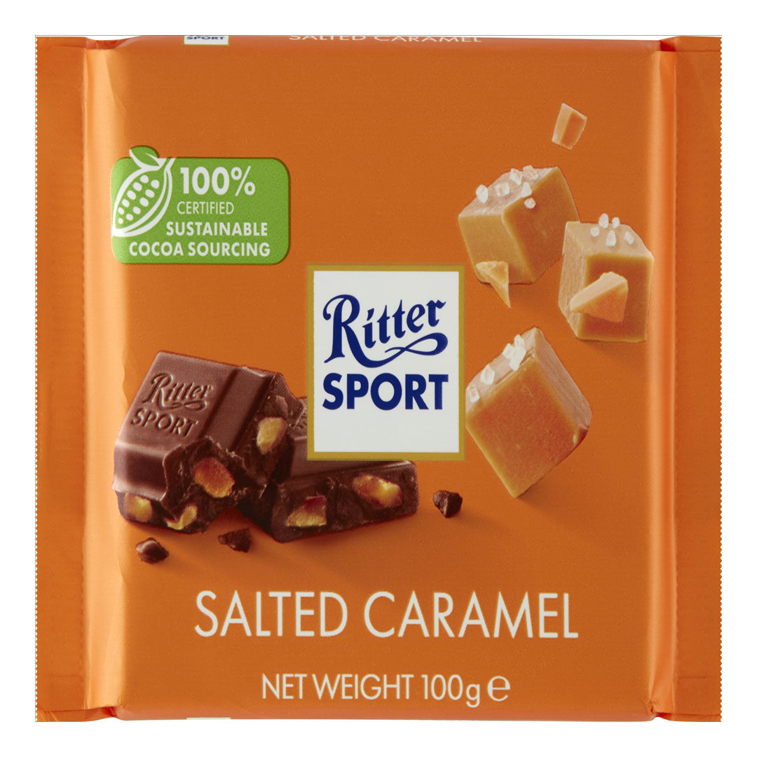 RITTER SPORT Salted Caramel Milk Chocolate 100g