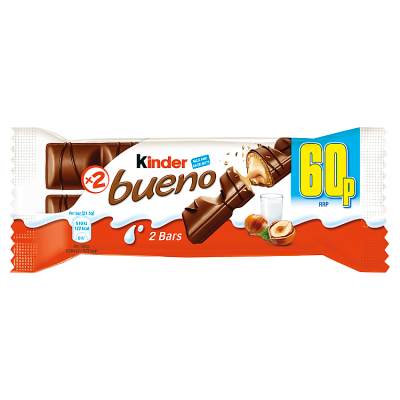 Kinder Bueno Chocolate Milk Chocolate and Hazelnuts 43g