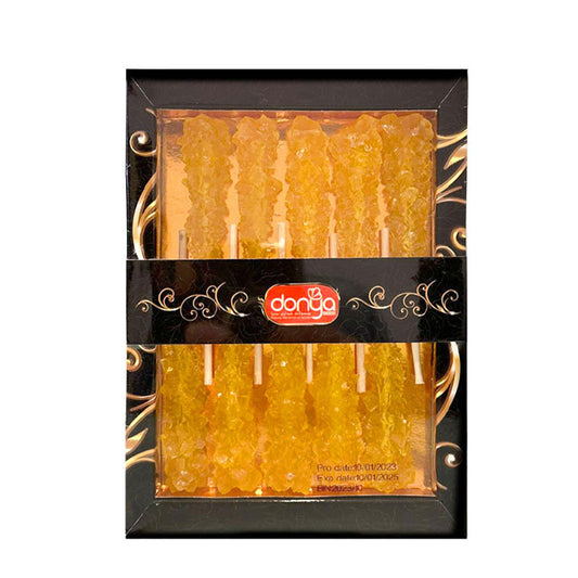 Donya saffron rock candy with stick