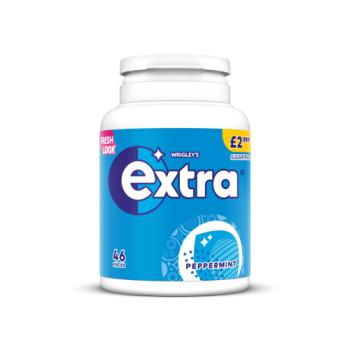 Extra Peppermint Sugarfree Chewing Gum Bottle 46 Pieces