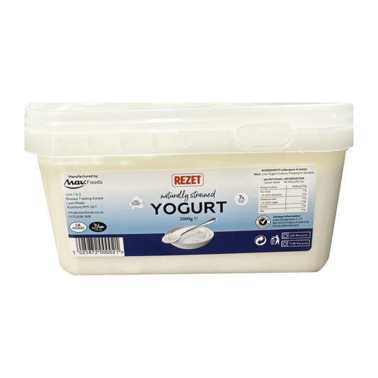 Rezet Natural Strained Yoghurt 2000g