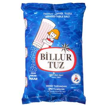 Billur Tuz İyotlu 1500 Gr