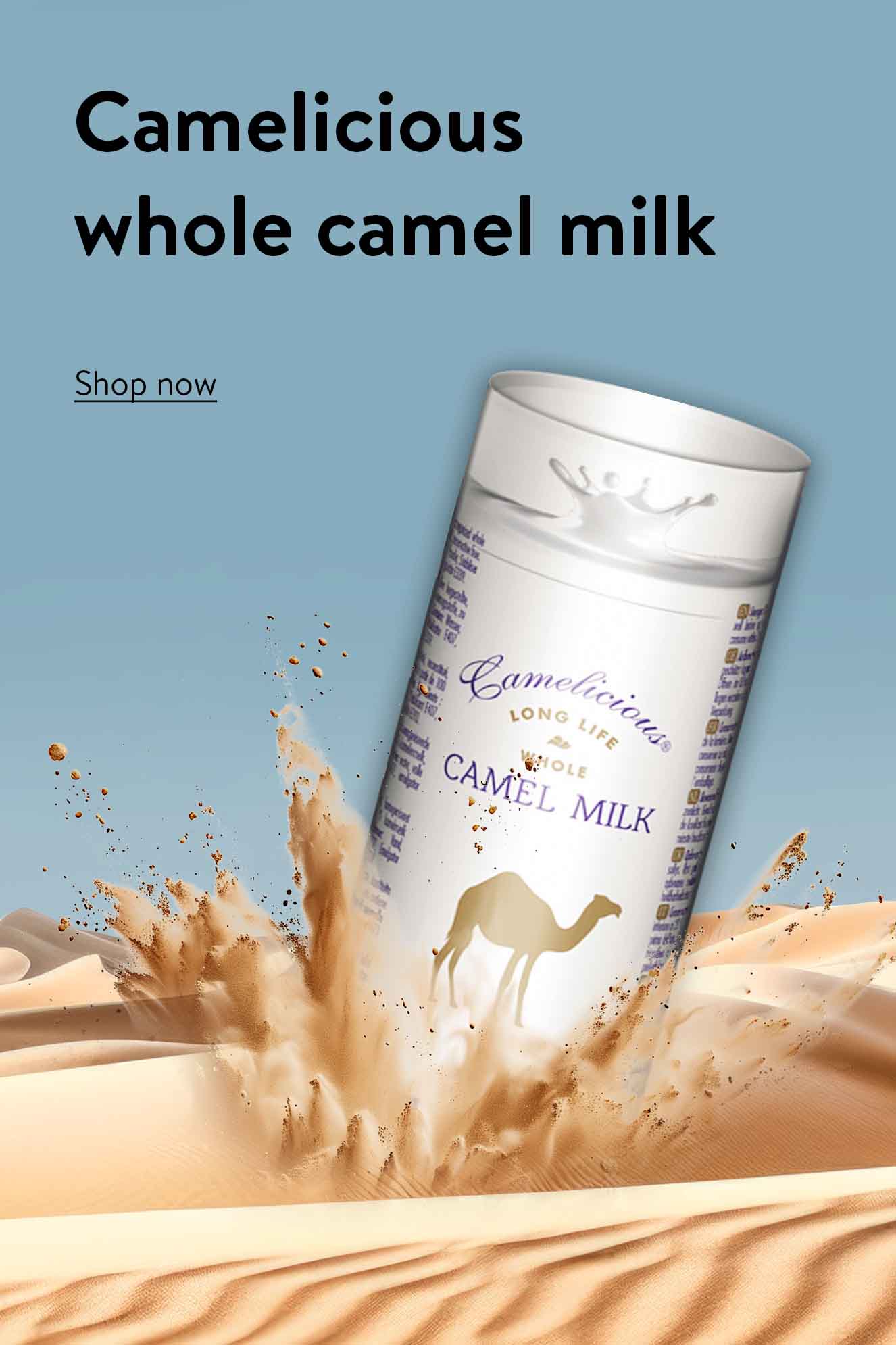 Camelicious whole camel milk 235ml