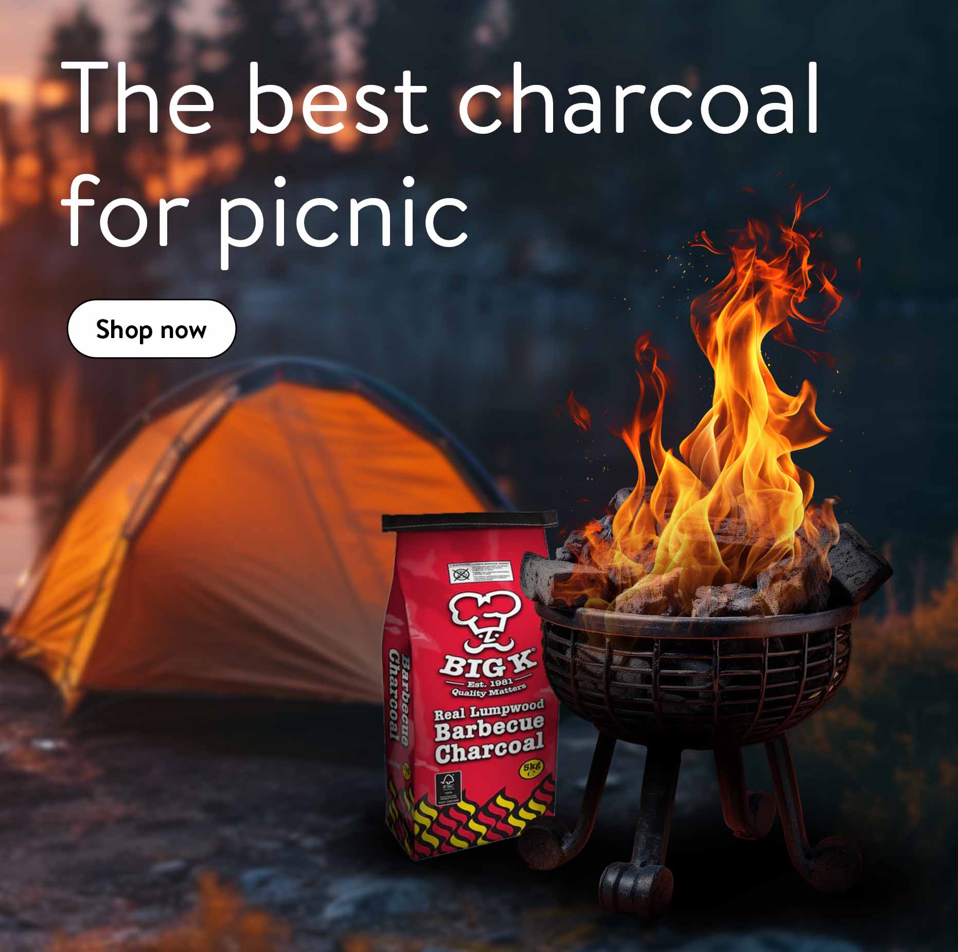 Big K barbecue charcoal 5kg
